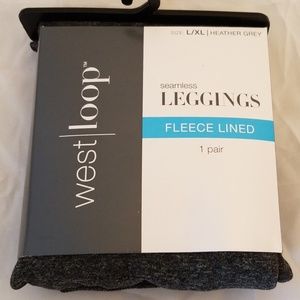 New West loop seamless leggings fleece lined